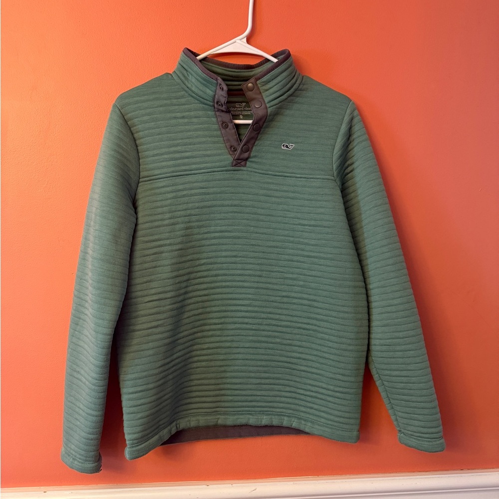 Vineyard Vines Kids Green Pullover Sweatshirt
